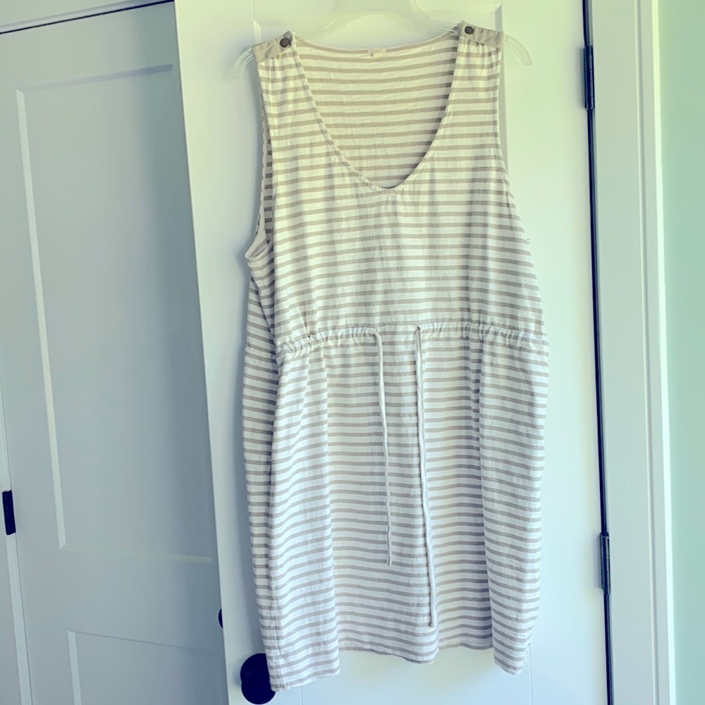 J.Crew striped sleeveless dress XL
